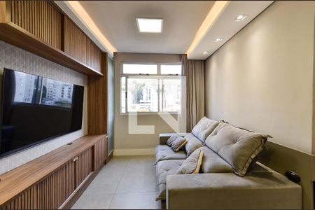 Sala de Estar de apartamento à venda com 2 quartos, 78m² em São Pedro, Belo Horizonte