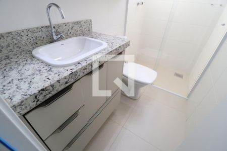 Banheiro Social de apartamento para alugar com 2 quartos, 60m² em Novo Mundo, Uberlândia