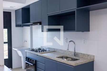 Sala/cozinha de apartamento para alugar com 1 quarto, 48m² em Parque Campolim, Sorocaba