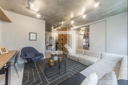 Sala de apartamento para alugar com 1 quarto, 70m² em Cidade Monções, São Paulo