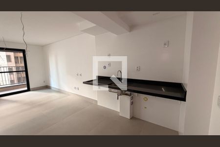Sala/Cozinha de apartamento à venda com 1 quarto, 50m² em Setor Bueno, Goiânia