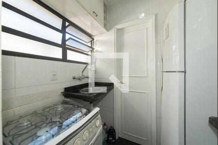 Cozinha de kitnet/studio para alugar com 1 quarto, 16m² em Brooklin, São Paulo