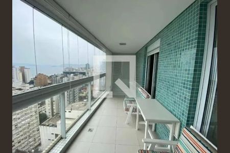 Varanda da Sala de apartamento para alugar com 3 quartos, 190m² em Aparecida, Santos