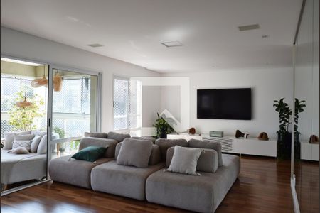 Sala de estar de apartamento à venda com 3 quartos, 183m² em Pinheiros, São Paulo