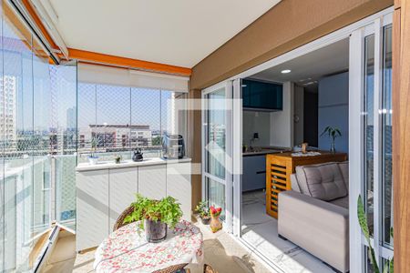 Varanda da Sala de kitnet/studio à venda com 1 quarto, 50m² em Campo Belo, São Paulo