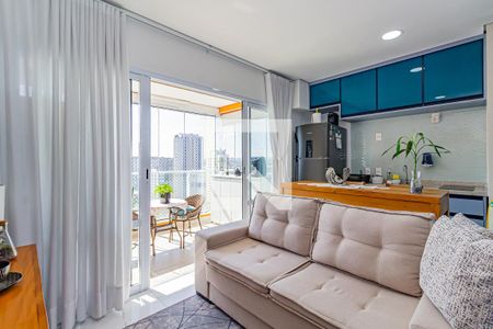 Sala/Cozinha de kitnet/studio à venda com 1 quarto, 50m² em Campo Belo, São Paulo