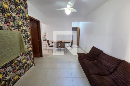 Sala de apartamento para alugar com 1 quarto, 64m² em Canto do Forte, Praia Grande