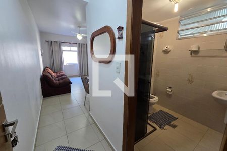 Sala de apartamento para alugar com 1 quarto, 64m² em Canto do Forte, Praia Grande