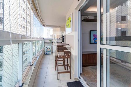 Varanda Gourmet de apartamento à venda com 3 quartos, 130m² em Jardim Bela Vista, Santo André