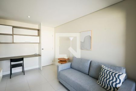 Sala de apartamento à venda com 1 quarto, 40m² em Brooklin, São Paulo