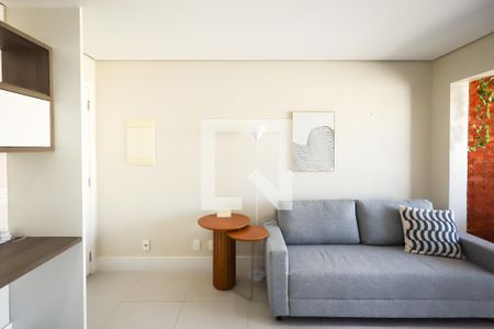 Sala de apartamento à venda com 1 quarto, 40m² em Brooklin, São Paulo