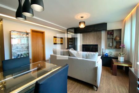 Sala de apartamento à venda com 3 quartos, 100m² em União, Belo Horizonte