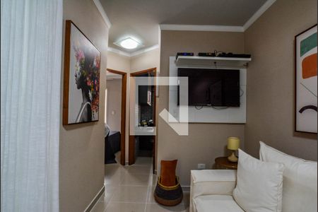 Sala de apartamento à venda com 2 quartos, 37m² em Vila Linda, Santo André
