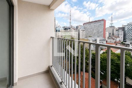 Varanda de kitnet/studio à venda com 1 quarto, 22m² em Bela Vista, São Paulo