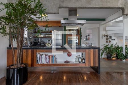 Cozinha de apartamento à venda com 1 quarto, 154m² em Perdizes, São Paulo