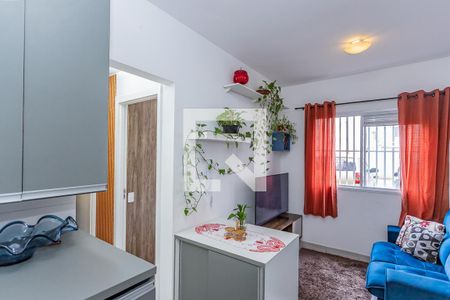 Sala, cozinha e área de serviço de apartamento para alugar com 2 quartos, 34m² em Jardim Iris, São Paulo