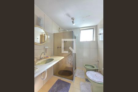 Banheiro da Suíte de apartamento à venda com 3 quartos, 120m² em Funcionários, Belo Horizonte