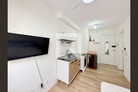 Sala de apartamento para alugar com 1 quarto, 24m² em Santo Amaro, São Paulo