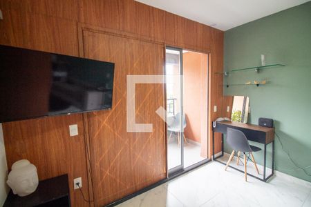 Sala / Quarto - Studio de kitnet/studio à venda com 1 quarto, 27m² em Santo Amaro, São Paulo