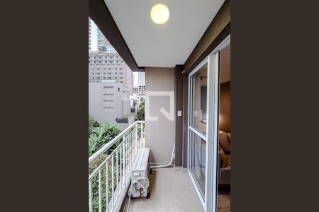 Varanda da Sala de kitnet/studio à venda com 1 quarto, 26m² em Vila Mariana, São Paulo