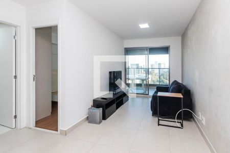 Sala de apartamento à venda com 1 quarto, 43m² em Santo Amaro, São Paulo