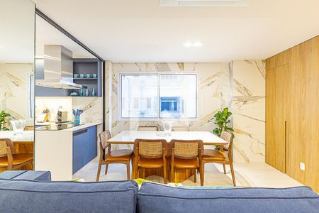 Sala de apartamento à venda com 3 quartos, 85m² em Moema, São Paulo