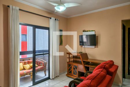 Sala de apartamento para alugar com 2 quartos, 112m² em Guilhermina, Praia Grande