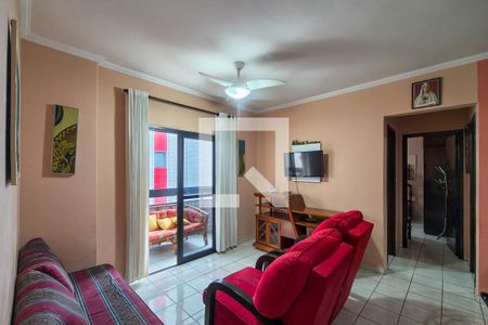 Sala de apartamento para alugar com 2 quartos, 112m² em Guilhermina, Praia Grande