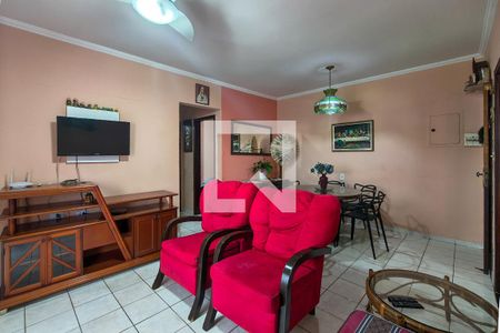 Sala de apartamento para alugar com 2 quartos, 112m² em Guilhermina, Praia Grande