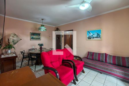 Sala de apartamento para alugar com 2 quartos, 112m² em Guilhermina, Praia Grande