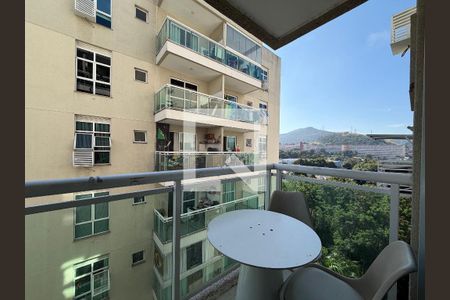 Sala - Varanda  de apartamento à venda com 1 quarto, 37m² em Taquara, Rio de Janeiro