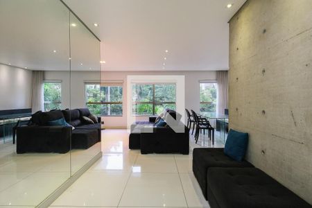 Sala de apartamento para alugar com 1 quarto, 79m² em Panamby, São Paulo