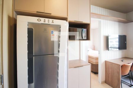 Cozinha de apartamento para alugar com 1 quarto, 26m² em Vila Nova Conceição, São Paulo