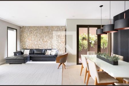 Sala de casa de condomínio à venda com 4 quartos, 593m² em Brooklin Novo, São Paulo