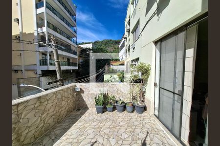 Varanda  de apartamento à venda com 2 quartos, 75m² em Laranjeiras, Rio de Janeiro