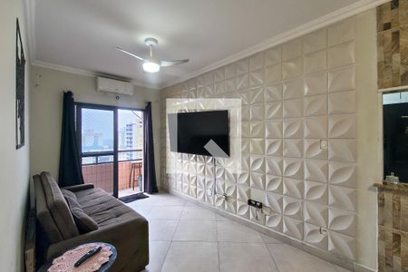 Sala de apartamento para alugar com 2 quartos, 67m² em Guilhermina, Praia Grande