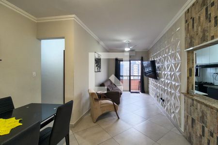 Sala de apartamento para alugar com 2 quartos, 67m² em Guilhermina, Praia Grande