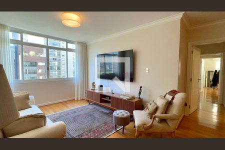 Sala de TV de apartamento para alugar com 3 quartos, 118m² em Jardim Paulista, São Paulo
