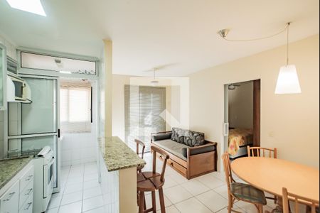 Sala/Cozinha de apartamento para alugar com 1 quarto, 35m² em Vila Monte Alegre, São Paulo