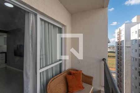 Varanda Sala de Estar/Jantar  de apartamento para alugar com 2 quartos, 58m² em Orestes Ongaro, Sumaré