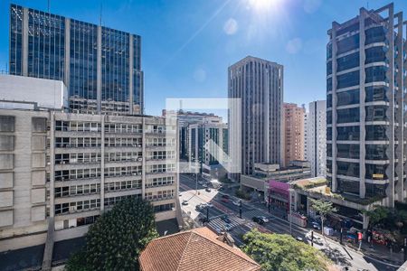 Sala/Cozinha - Vista de apartamento para alugar com 2 quartos, 115m² em Bela Vista, São Paulo