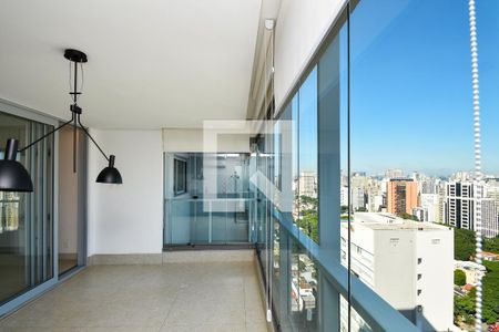 varanda sala 2 churrasqueira de apartamento para alugar com 2 quartos, 127m² em Jardim Paulistano, São Paulo