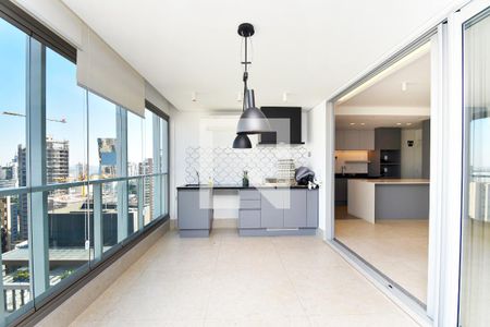varanda sala 2 churrasqueira de apartamento para alugar com 2 quartos, 127m² em Jardim Paulistano, São Paulo