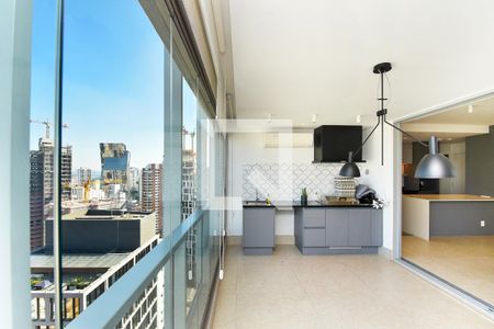 varanda sala 2 churrasqueira de apartamento para alugar com 2 quartos, 127m² em Jardim Paulistano, São Paulo