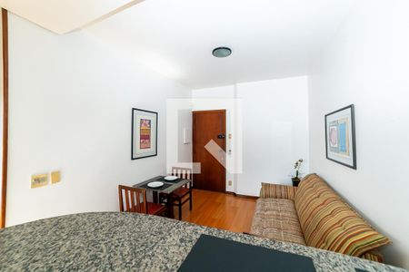 Sala de apartamento para alugar com 1 quarto, 37m² em Lourdes, Belo Horizonte