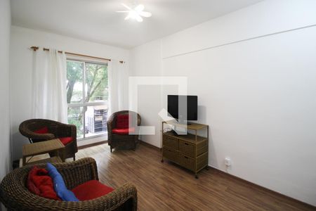 Sala de apartamento para alugar com 1 quarto, 35m² em Indianópolis, São Paulo