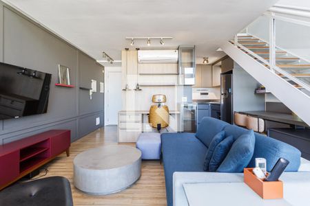 Sala de apartamento para alugar com 1 quarto, 70m² em Itaim Bibi, São Paulo