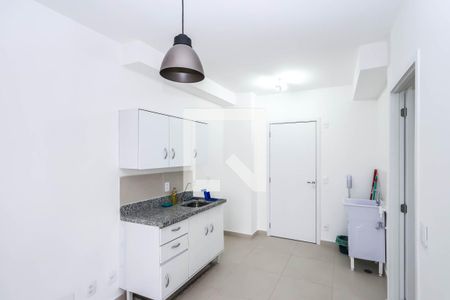 Sala e Cozinha de apartamento à venda com 1 quarto, 30m² em Liberdade, São Paulo
