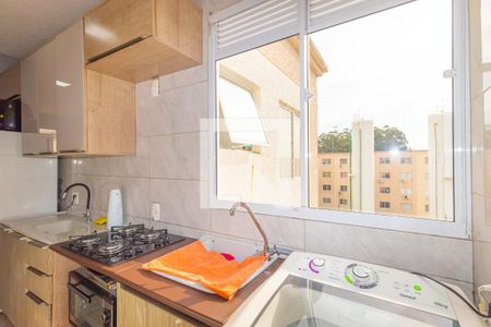 Cozinha e Área de Serviço de apartamento para alugar com 2 quartos, 41m² em Mato Grande, Canoas