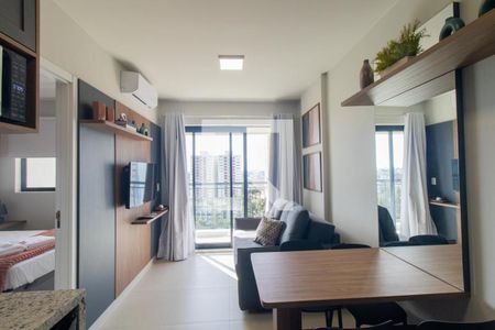 Sala/Cozinha de apartamento à venda com 1 quarto, 37m² em Água Verde, Curitiba